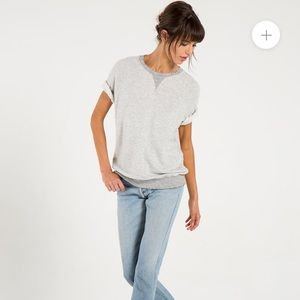 MATIERE PORTUGUESE TERRY SHORT SLEEVE SWEATSHIRT